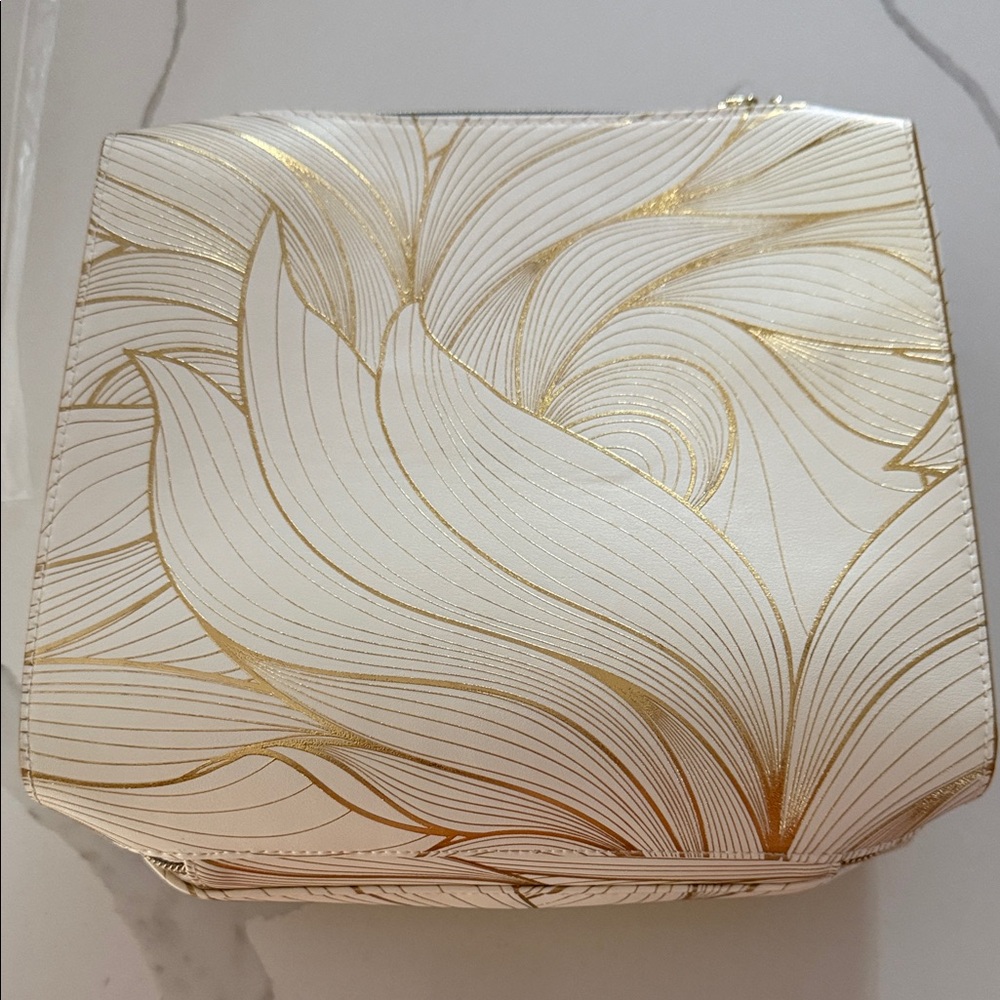 Estee Lauder Gold and Cream Cosmetic Bag